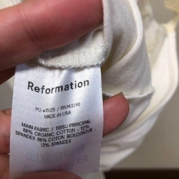 NWT Reformation Marsala Tie Strap Bodysuit Ribbon Large - Picture 10 of 11